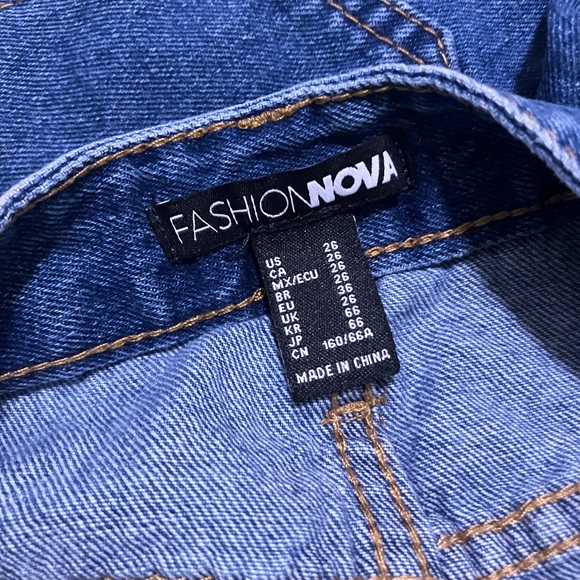 High waisted denim shorts - Picture 4 of 4